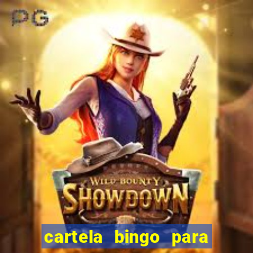 cartela bingo para cha de cozinha imprimir gratis